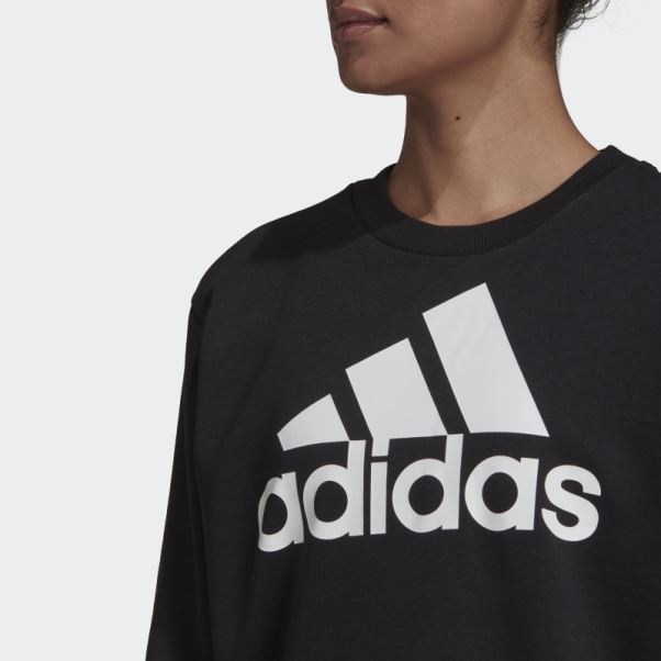 Sweat Ample Logo Essentials Noir Adidas