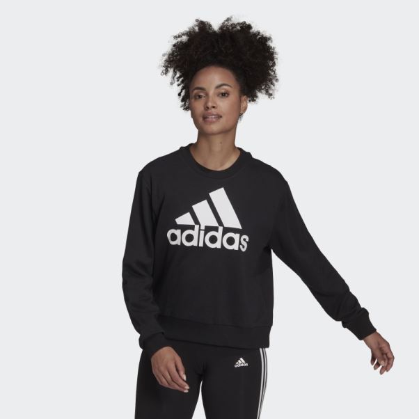 Sweat Ample Adidas Essentials Logo Noir