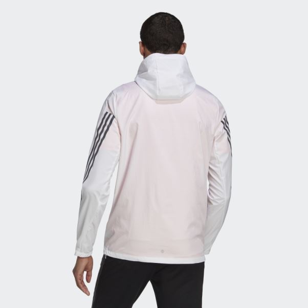 Veste Adidas Run Icon 3 Bandes Blanche