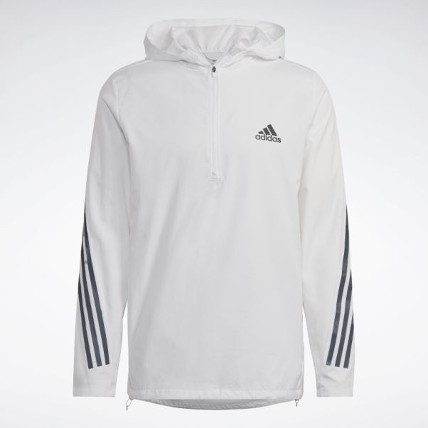 Veste Adidas Run Icon 3 Bandes Blanche