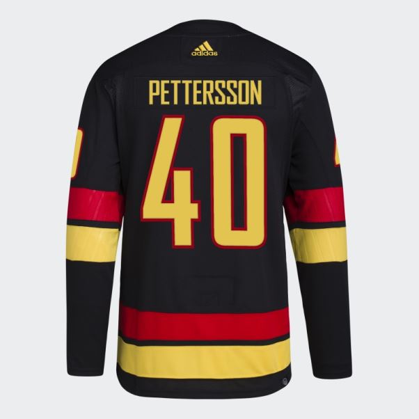 Adidas Maillot Noir Canucks Pettersson Troisième Authentique