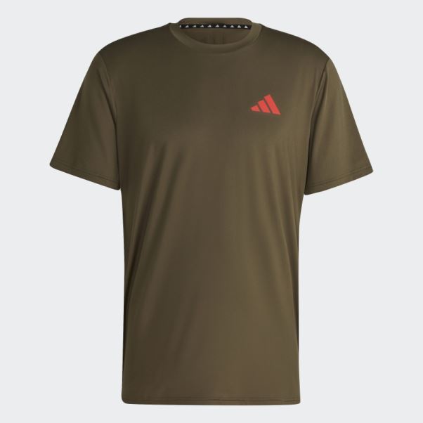 T-shirt D'entraînement Stretch Saisonnier Adidas Train Essentials Olive