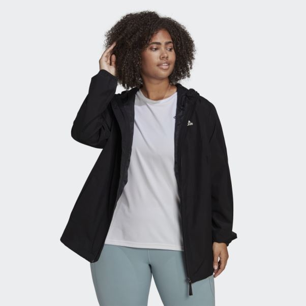 Veste Essentials Rain.rdy (grande Taille) Noir Adidas