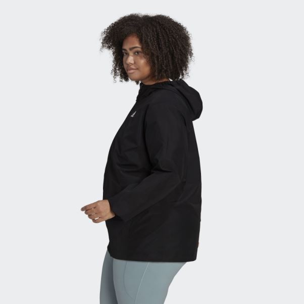 Veste Essentials Rain.rdy Noire (grande Taille) Adidas
