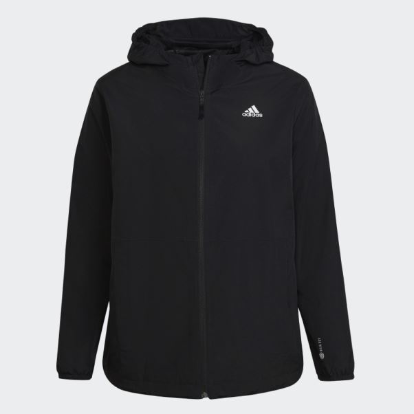 Veste Essentials Rain.rdy Noire (grande Taille) Adidas
