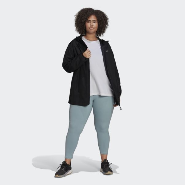 Veste Essentials Rain.rdy Noire (grande Taille) Adidas