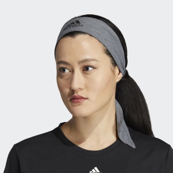 Bandeau à Nouer Adidas Alphaskin Plus Gris Moyen