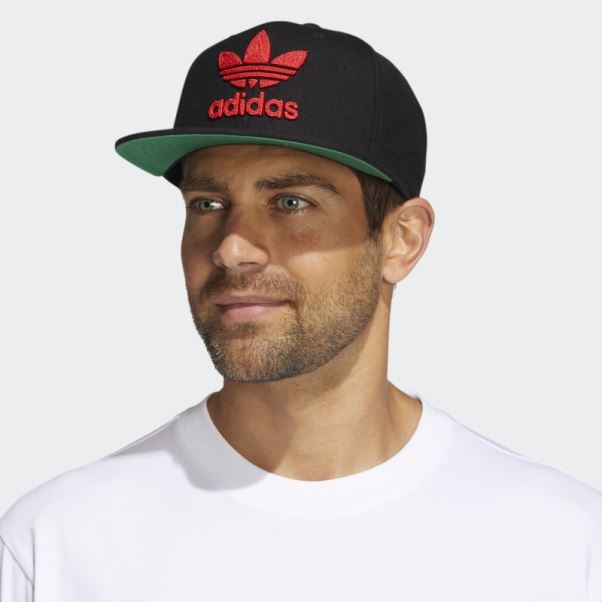 Adidas Trèfle Chaîne Snapback Chapeau Noir