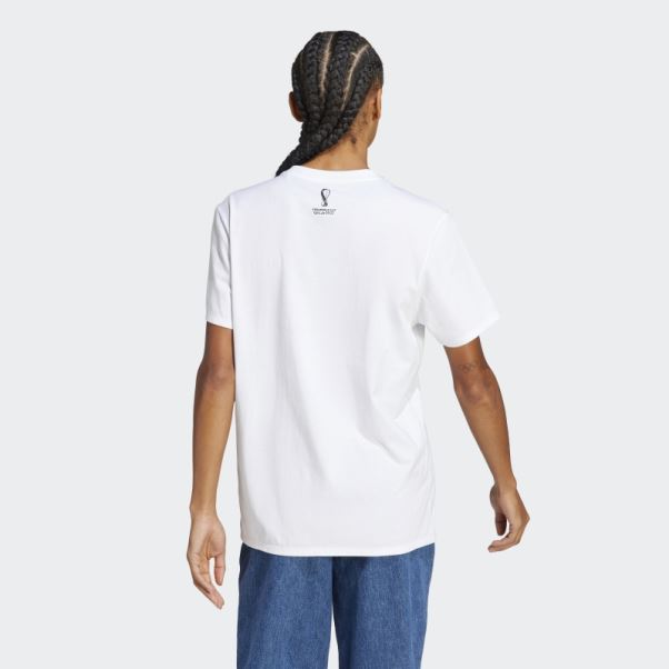 Tee Shirt Allemagne Coupe Du Monde Fifa 2022 Blanc Adidas