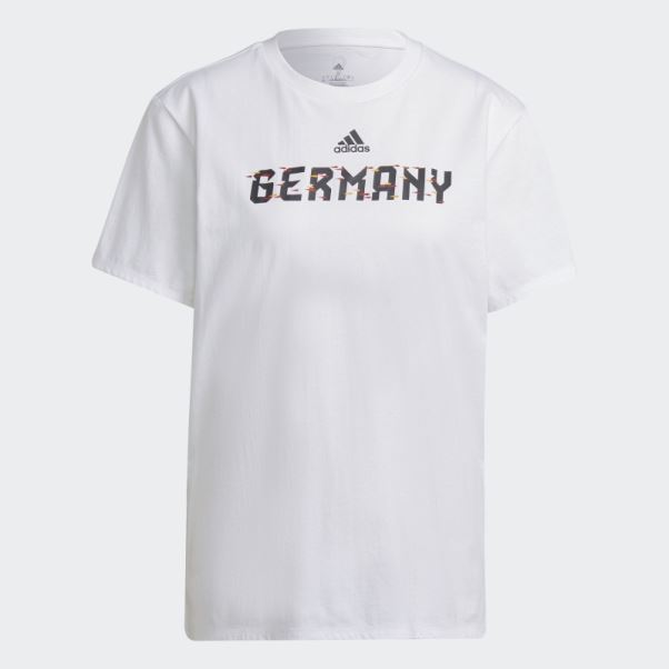 Tee Shirt Allemagne Coupe Du Monde Fifa 2022 Blanc Adidas