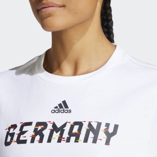 Tee Shirt Allemagne Coupe Du Monde Fifa 2022 Blanc Adidas