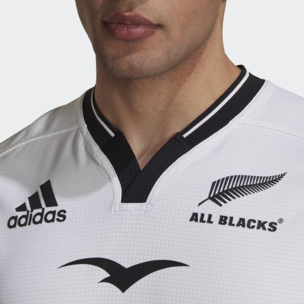 Adidas Maillot All Blacks Rugby Replica Extérieur Blanc