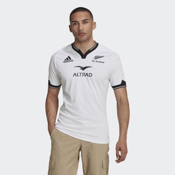 Maillot All Blacks Rugby Replica Extérieur Adidas Blanc