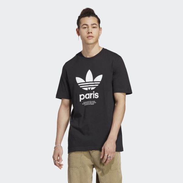 Adidas Icone Paris City Originals T-shirt Noir