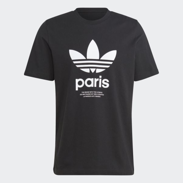 Adidas Icone Paris City Originals T-shirt Noir