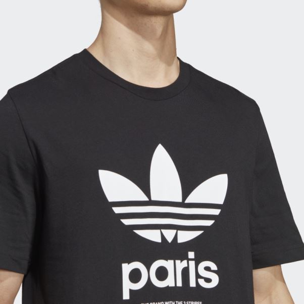 Adidas Icone Paris City Originals T-shirt Noir