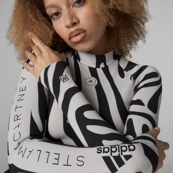 Adidas By Stella Mccartney Crop Top Sans Couture Wolford Gris Fashion