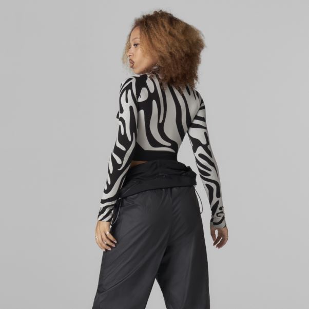 Adidas By Stella Mccartney Crop Top Sans Couture Wolford Gris Fashion