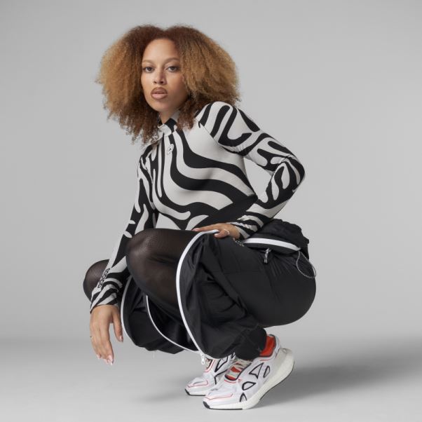Adidas By Stella Mccartney Crop Top Sans Couture Wolford Gris Fashion