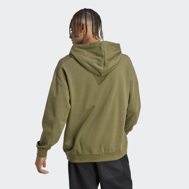 Sweat à Capuche Avec Grand Logo Terrex (non Genré) Adidas Olive