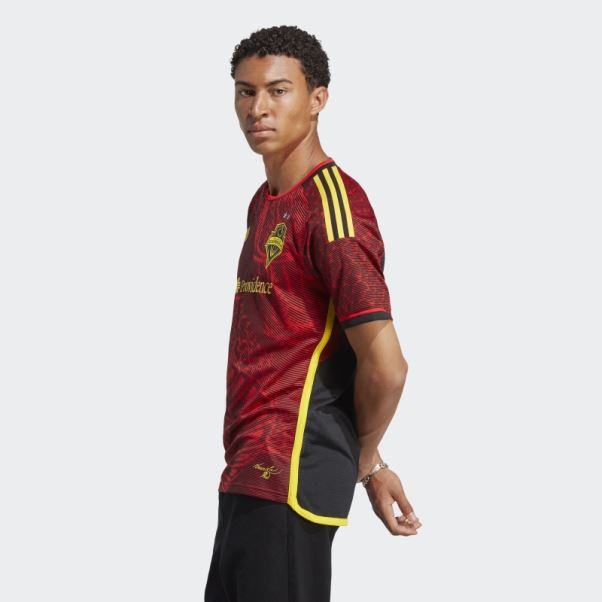 Maillot Seattle Sounders FC 23/24 Extérieur Authentique Rouge Adidas