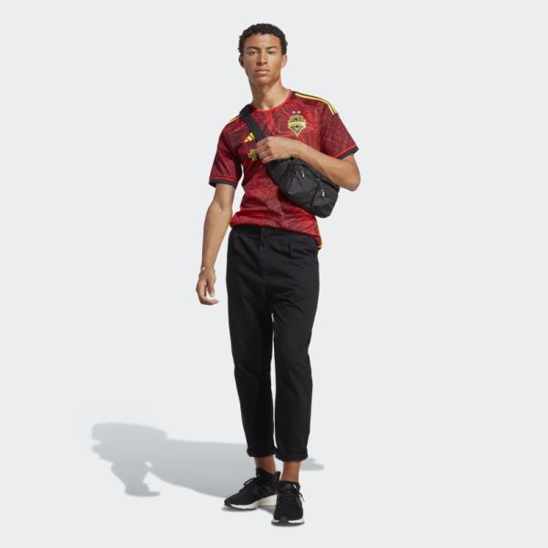 Maillot Seattle Sounders FC 23/24 Extérieur Authentique Rouge Adidas