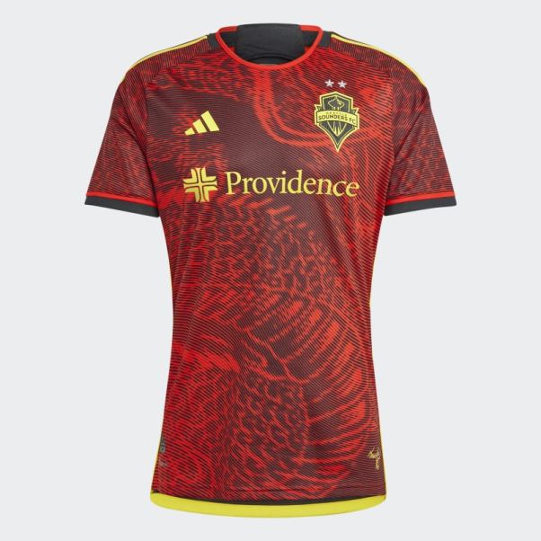 Maillot Seattle Sounders FC 23/24 Extérieur Authentique Rouge Adidas