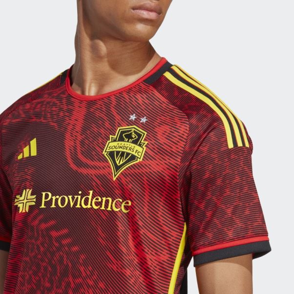 Maillot Seattle Sounders FC 23/24 Extérieur Authentique Rouge Adidas