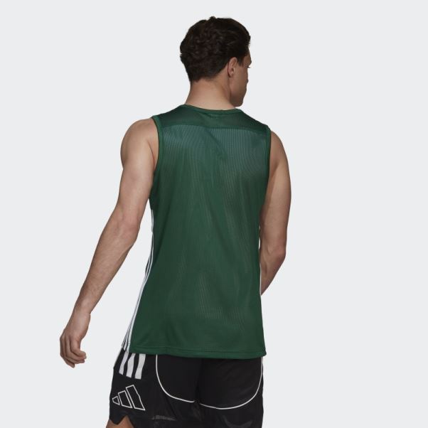 3g Speed Maillot Réversible Adidas Vert Foncé