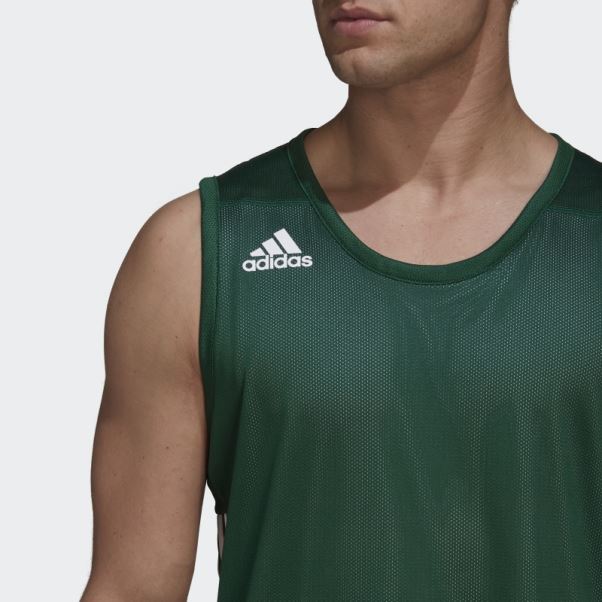3g Speed Maillot Réversible Adidas Vert Foncé