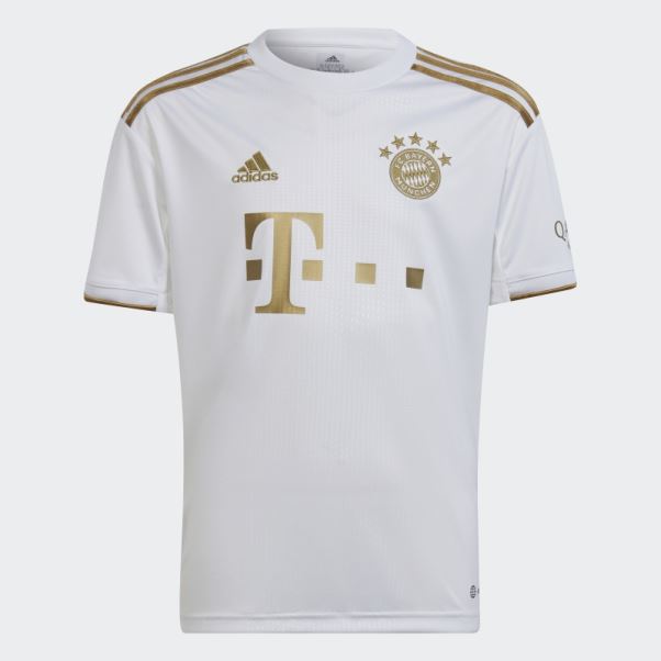 Maillot Adidas Fc Bayern 22/23 Extérieur Noir Football Mode Or