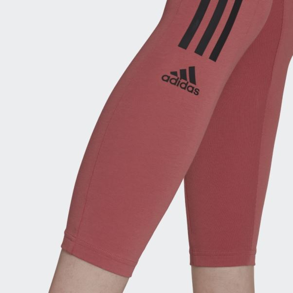 Aeroready Conçu Pour Déplacer Legging 7/8 Au Toucher Coton Rouge Adidas