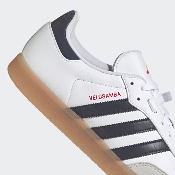 Les Chaussures De Vélo Végétaliennes Velosamba Adidas Blanc