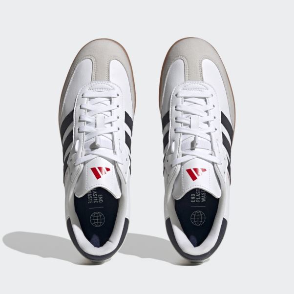 Les Chaussures De Vélo Végétaliennes Velosamba Adidas Blanc