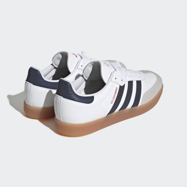 Les Chaussures De Vélo Végétaliennes Velosamba Adidas Blanc