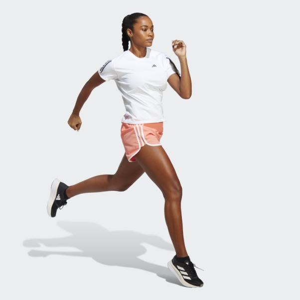 Adidas Possède Le T-shirt De Course Blanc