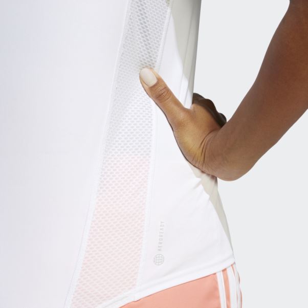 Adidas Possède Le T-shirt De Course Blanc