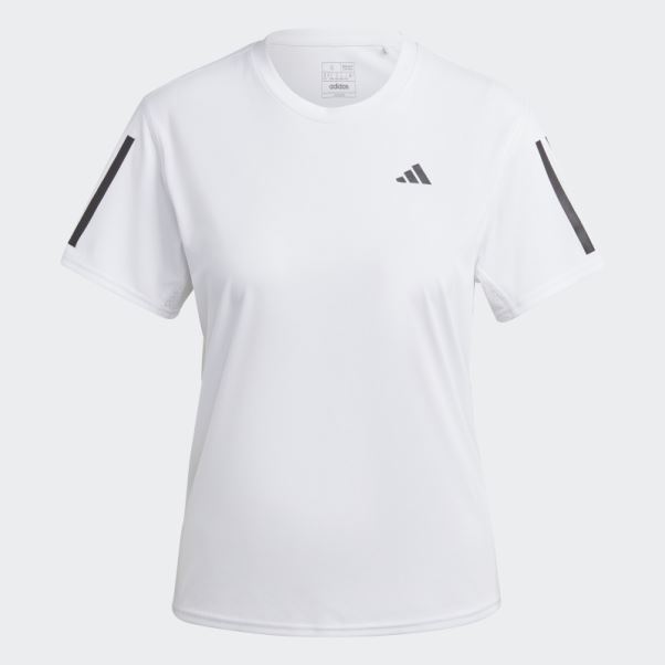 T-shirt Blanc Adidas Own The Run