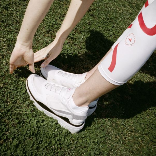 Adidas By Stella Mccartney Earthlight Mesh Chaussures Blanc