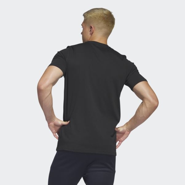 Adidas Aeroready Training Logo Graphique Manches Courtes Tee Noir