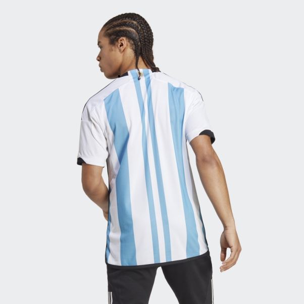 Maillot Domicile Adidas Argentine 22 Gagnants Blanc Homme