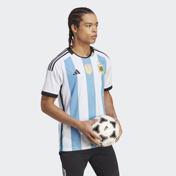 Maillot Domicile Adidas Argentine 22 Gagnants Blanc Homme