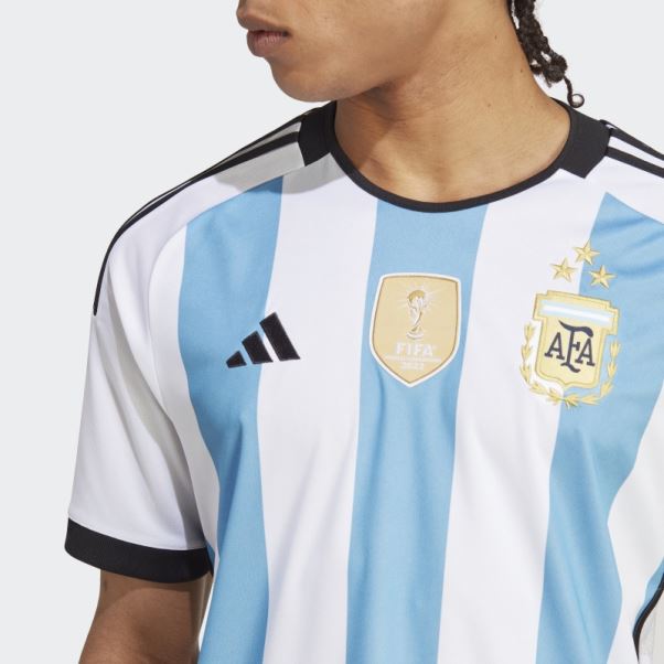 Maillot Domicile Adidas Argentine 22 Gagnants Blanc Homme
