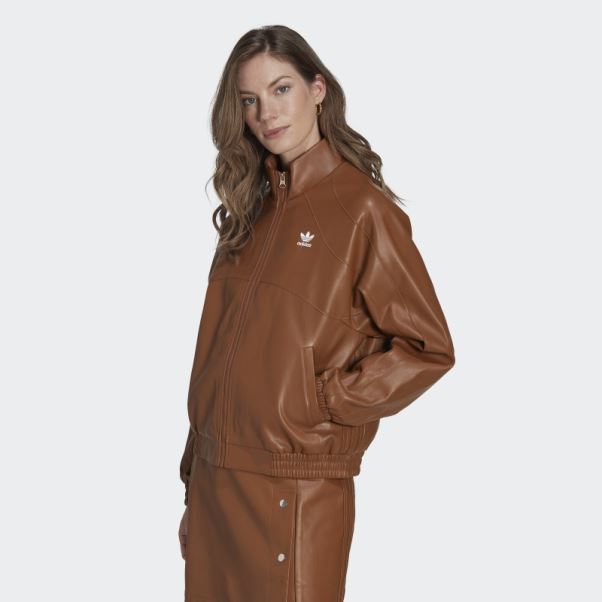 Veste En Similicuir Marron Centre Stage Adidas