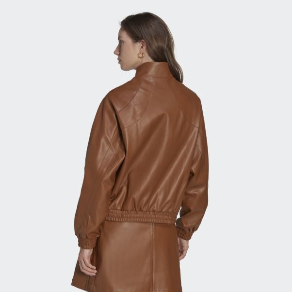 Veste En Similicuir Marron Centre Stage Adidas