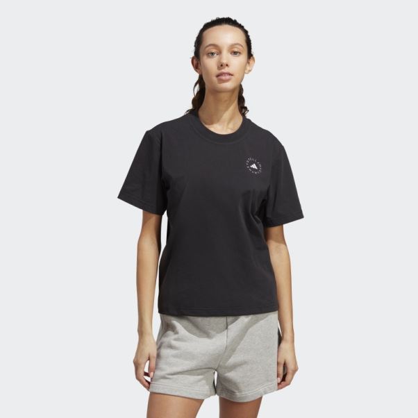 T-shirt Adidas By Stella Mccartney Truecasuals Regular Sportswear Noir