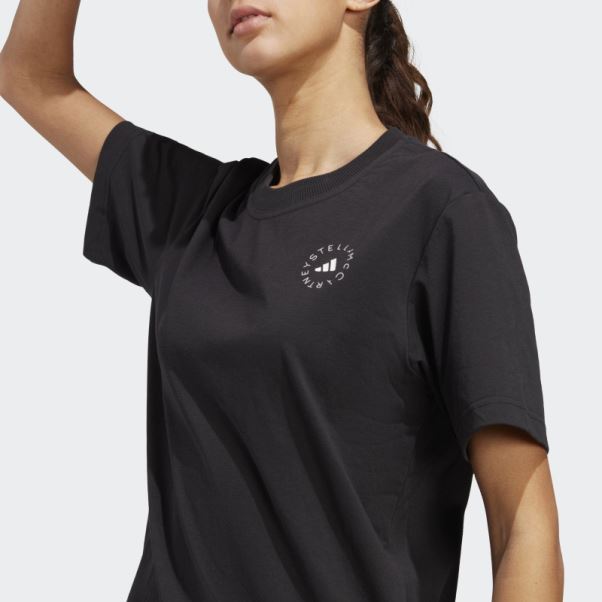 T-shirt Adidas By Stella Mccartney Truecasuals Regular Sportswear Noir