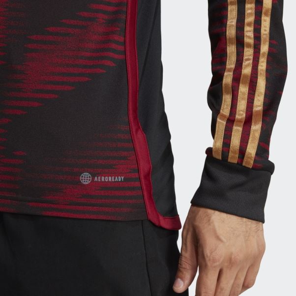 Adidas Maillot Extérieur Manches Longues Allemagne 22 Noir