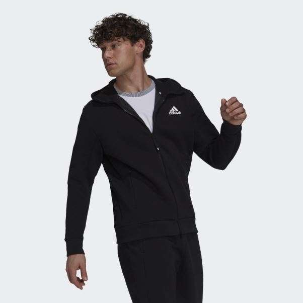 Adidas Z.n.e. Sweat à Capuche Sportswear Mode Noir