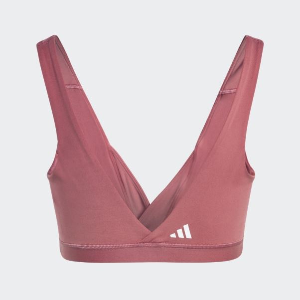Soutien-gorge D'allaitement à Maintien Léger Adidas Yoga Essentials Studio Rose